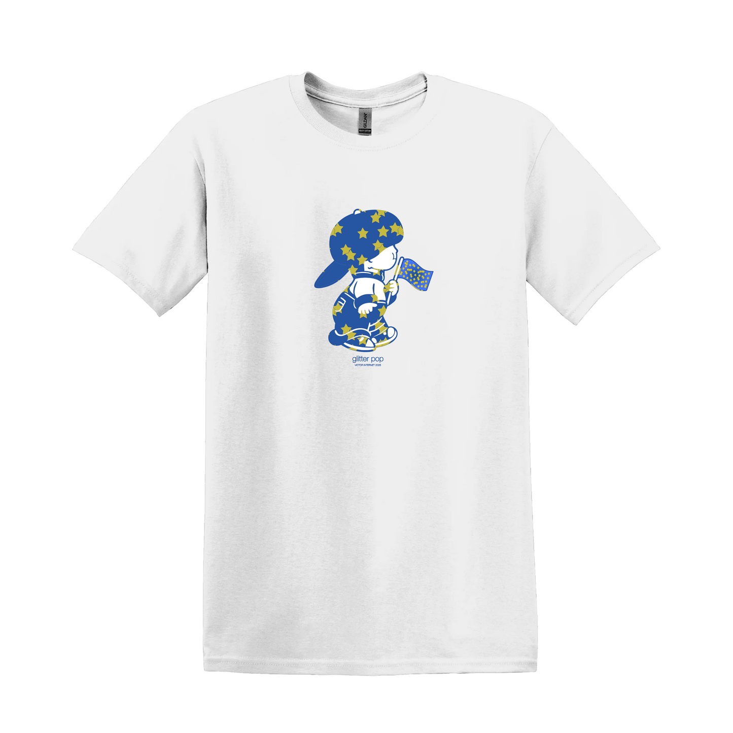 GLITTER POP FLAG TEE